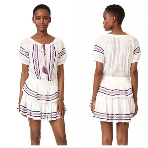 Loveshackfancy White Gauzy Poppy Dress